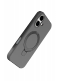Newface Apple iPhone 16 Regal Magsafe Standlı Kapak - Titan Gri