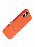 Newface Apple iPhone 16 Regal Magsafe Standlı Kapak - Turuncu
