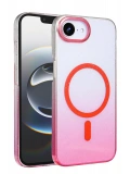 Newface Apple iPhone 16E Glossy Magsafe Kapak - Pembe