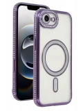 Newface Apple iPhone 16E Joke Simli Magneticsafe Kılıf - Derin Mor