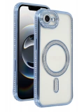 Newface Apple iPhone 16E Joke Simli Magneticsafe Kılıf - Mavi