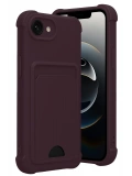 Newface Apple iPhone 16E Kelvin Kartvizitli Silikon - Derin Mor