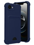 Newface Apple iPhone 16E Kelvin Kartvizitli Silikon - Lacivert