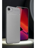 Newface Apple iPhone 16E Kılıf Auto Focus Karbon Kapak - Gri