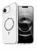 Newface Apple iPhone 16E Live Diamond Magsafe Kapak - Şeffaf