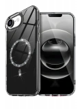 Newface Apple iPhone 16E Live Diamond Magsafe Kapak - Siyah