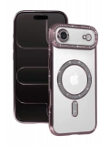 Newface Apple iPhone 17 Air Joke Simli Magneticsafe Kılıf - Pembe