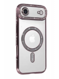 Newface Apple iPhone 17 Air Joke Simli Magneticsafe Kılıf - Pembe