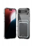 Newface Apple iPhone 17 Air Kart Şeffaf Silikon - Şeffaf