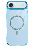 Newface Apple iPhone 17 Air Live Diamond Magsafe Kapak - Mavi