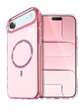 Newface Apple iPhone 17 Air Live Diamond Magsafe Kapak - Pembe