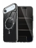 Newface Apple iPhone 17 Air Live Diamond Magsafe Kapak - Siyah