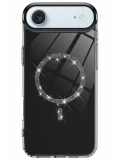 Newface Apple iPhone 17 Air Live Diamond Magsafe Kapak - Siyah
