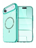 Newface Apple iPhone 17 Air Live Diamond Magsafe Kapak - Yeşil