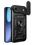 Newface Apple iPhone 17 Air Pars Lens Yüzüklü Silikon - Siyah