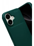 Newface Apple iPhone 17 Auto Focus Karbon Kapak - Koyu Yeşil