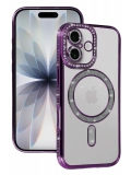 Newface Apple iPhone 17 Joke Simli Magneticsafe Kılıf - Derin Mor