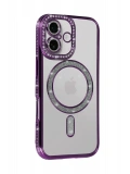 Newface Apple iPhone 17 Joke Simli Magneticsafe Kılıf - Derin Mor