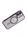 Newface Apple iPhone 17 Joke Simli Magneticsafe Kılıf - Derin Mor