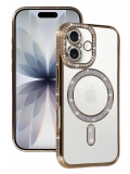 Newface Apple iPhone 17 Joke Simli Magneticsafe Kılıf - Gold