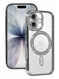 Newface Apple iPhone 17 Joke Simli Magneticsafe Kılıf - Gümüş