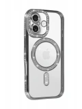 Newface Apple iPhone 17 Joke Simli Magneticsafe Kılıf - Gümüş