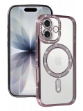 Newface Apple iPhone 17 Joke Simli Magneticsafe Kılıf - Pembe