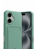 Newface Apple iPhone 17 Kelvin Kartvizitli Silikon - Açık Yeşil