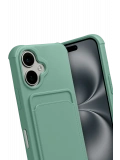 Newface Apple iPhone 17 Kelvin Kartvizitli Silikon - Açık Yeşil