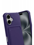 Newface Apple iPhone 17 Kelvin Kartvizitli Silikon - Derin Mor
