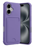 Newface Apple iPhone 17 Kelvin Kartvizitli Silikon - Lila