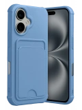 Newface Apple iPhone 17 Kelvin Kartvizitli Silikon - Mavi