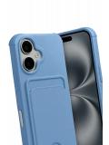 Newface Apple iPhone 17 Kelvin Kartvizitli Silikon - Mavi