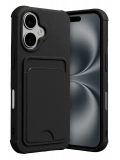 Newface Apple iPhone 17 Kelvin Kartvizitli Silikon - Siyah