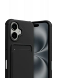 Newface Apple iPhone 17 Kelvin Kartvizitli Silikon - Siyah