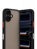 Newface Apple iPhone 17 Kılıf Montreal Silikon Kapak - Siyah