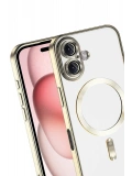 Newface Apple iPhone 17 Kross Magneticsafe Kapak - Gold