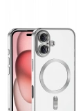 Newface Apple iPhone 17 Kross Magneticsafe Kapak - Gümüş