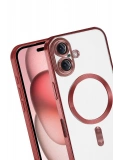 Newface Apple iPhone 17 Kross Magneticsafe Kapak - Kırmızı