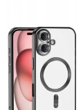 Newface Apple iPhone 17 Kross Magneticsafe Kapak - Siyah