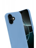 Newface Apple iPhone 17 Nano içi Kadife Silikon - Mavi