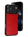 Newface Apple iPhone 17 Pro Aras Deri Kapak - Kırmızı