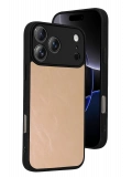 Newface Apple iPhone 17 Pro Aras Deri Kapak - Pudra
