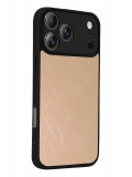 Newface Apple iPhone 17 Pro Aras Deri Kapak - Pudra
