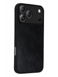 Newface Apple iPhone 17 Pro Aras Deri Kapak - Siyah