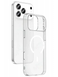 Newface Apple iPhone 17 Pro Combo Sert Şeffaf Magsafe Kapak - Şeffaf