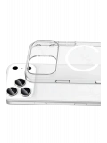 Newface Apple iPhone 17 Pro Combo Sert Şeffaf Magsafe Kapak - Şeffaf