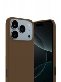 Newface Apple iPhone 17 Pro First Silikon - Kahverengi