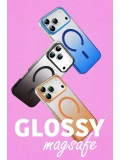 Newface Apple iPhone 17 Pro Glossy Magsafe Kapak - Mavi