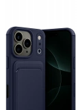 Newface Apple iPhone 17 Pro Kelvin Kartvizitli Silikon - Lacivert